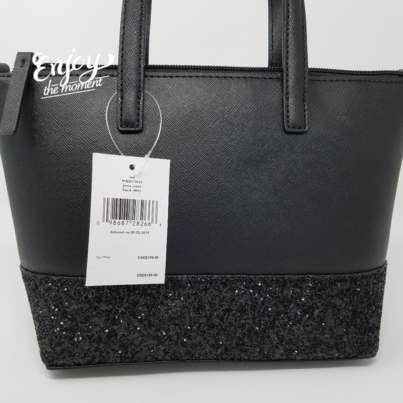 Kate spade ina greta court glitter black crossbody - Picture 8 of 8